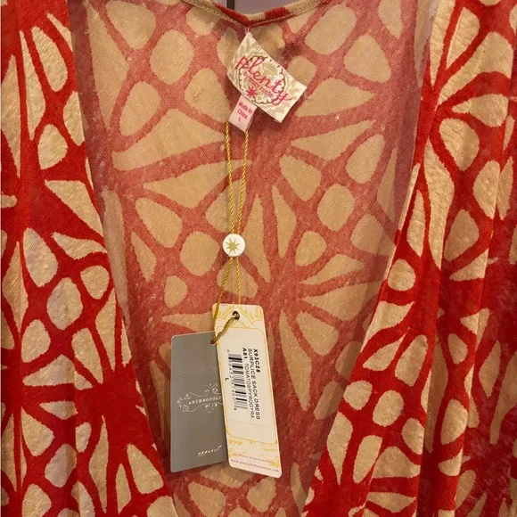 Plenty Tracy Reese Anthropologie Surplice Sack Dress. Size L missing tie belt. - Picture 2 of 4